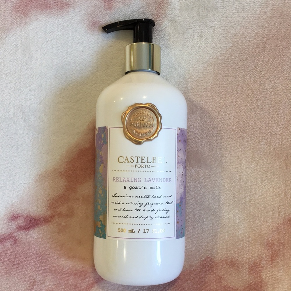 Castelbel Porto Relaxing Lavender & Goats Milk Luxury Scented Hand Soap NWT 17oz